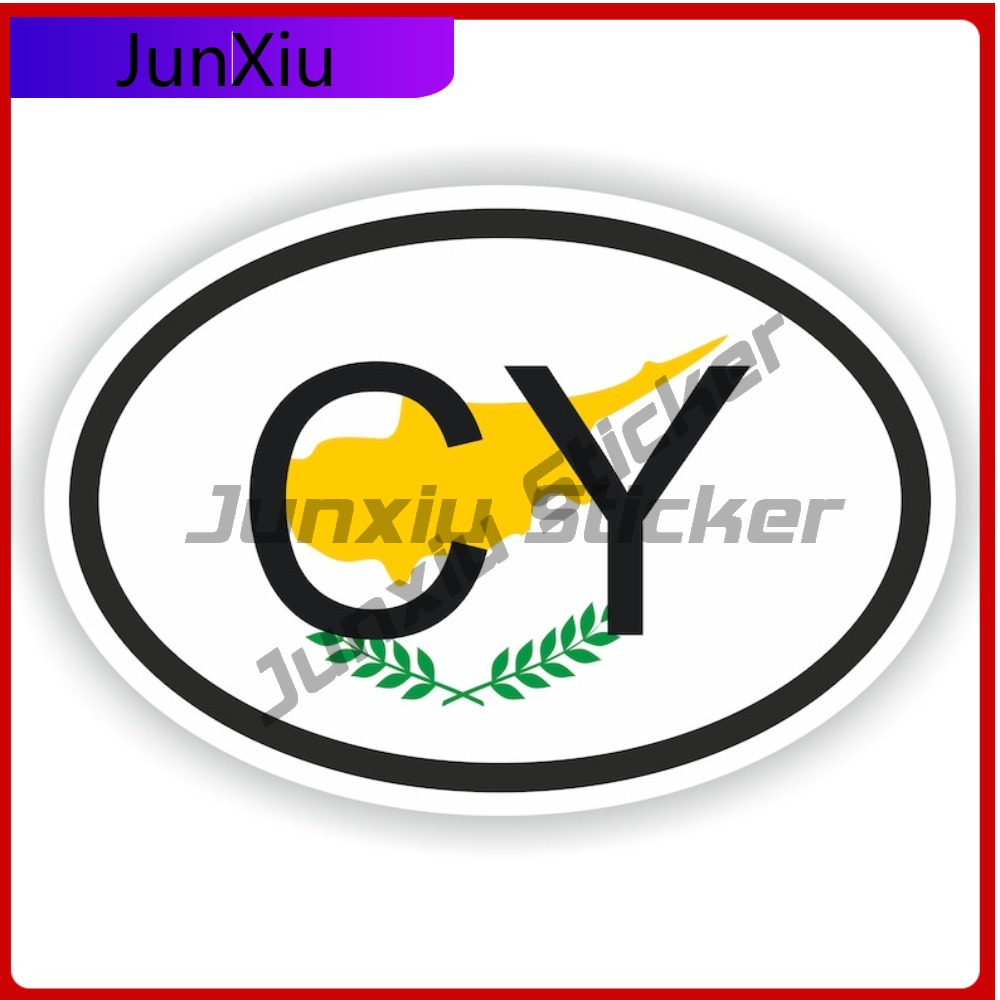 Car Accessories Cyprus - Cyprus Oval Country Code Cy Flag