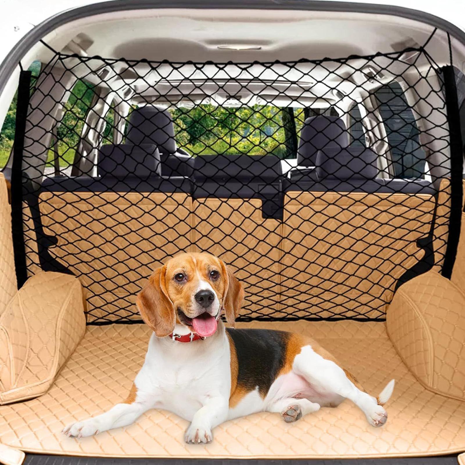 Car Cargo Net Trunk - QX Escape-Proof Dog Net Safety Divider