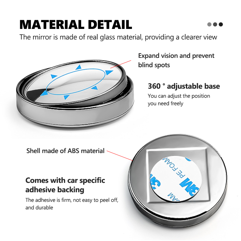 Car Rearview Mirror Small Circ - Car Blind Spot Mirror 评论和价格