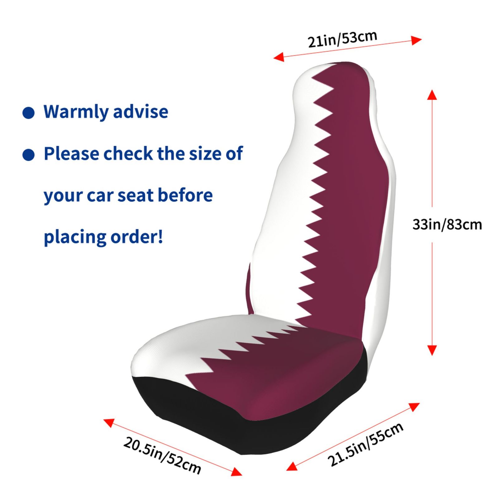 Qatar Flag Printed Patriotic-t - Car Accessories Qatar 评论和价格