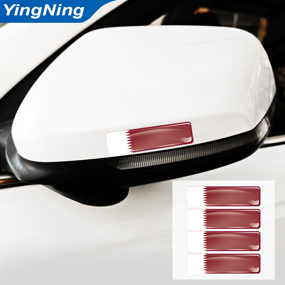 4PCS Qatar Flag Sticker Vinyl  - Car Accessories Qatar 评论和价格