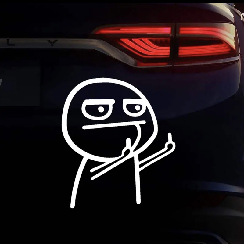 Cartoon Funny Middle Finger Re - Car Accessories On Amazon 评论和价格