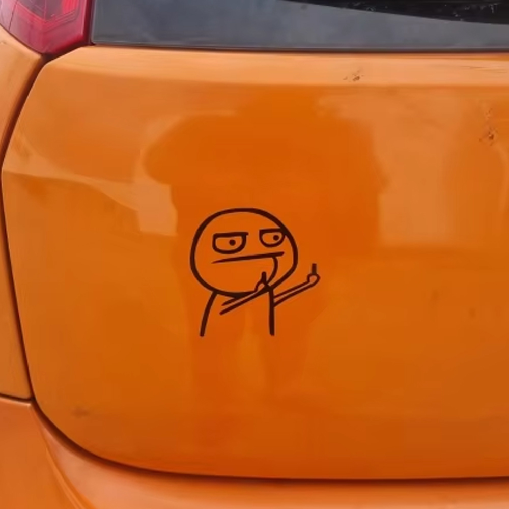 Cartoon Funny Middle Finger Re - Car Accessories On Amazon 评论和价格