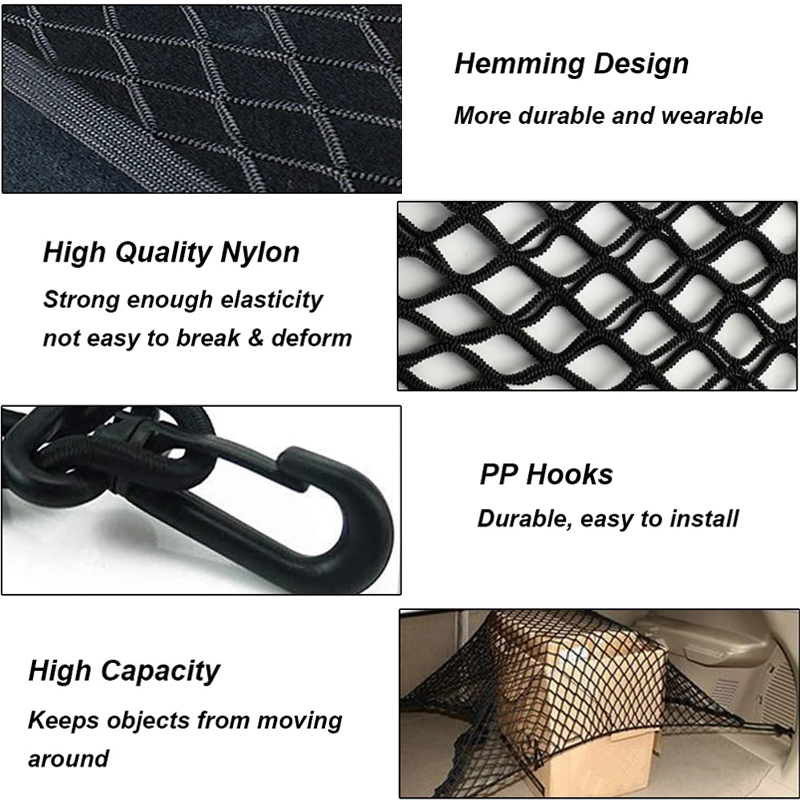 for BMW X5 iX5 E70 F15 G05 E53 - Car Cargo Net Trunk 评论和价格