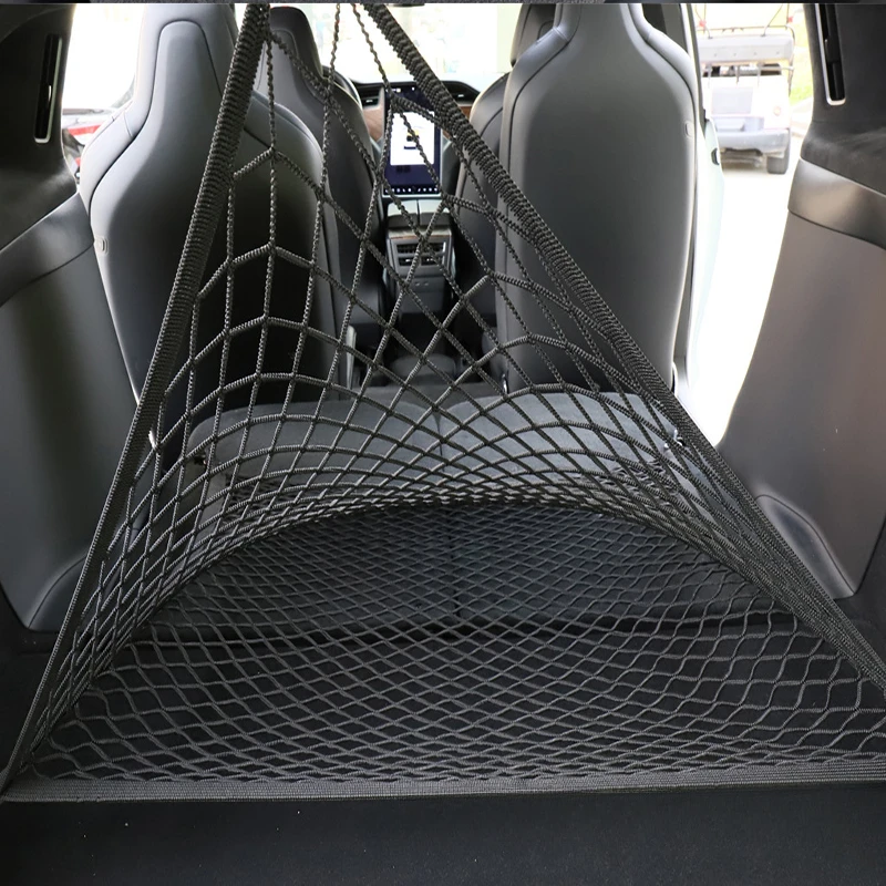 For Tesla Model X Model Y Juni - Car Cargo Net Trunk 评论和价格