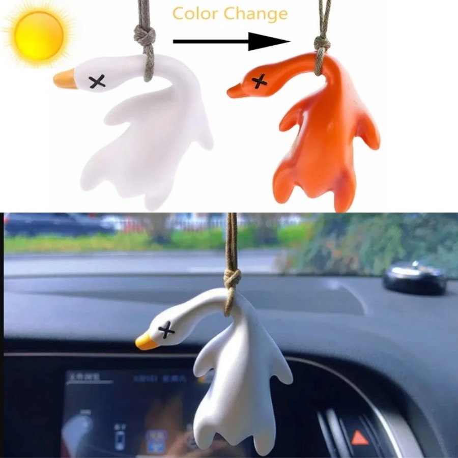 Color Change Duck Car Ornament - Car Blind Spot Mirror 评论和价格