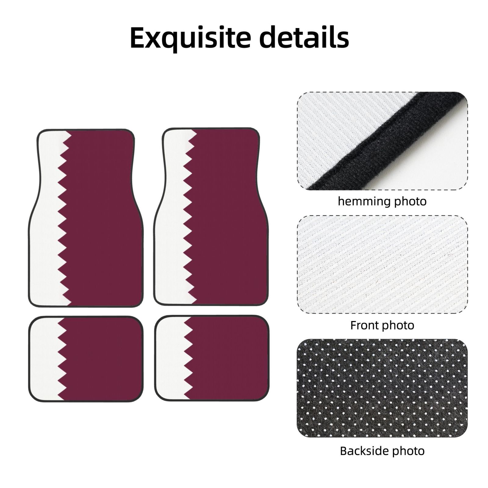 Flag of Qatar Pattern Car Floo - Car Accessories Qatar 评论和价格